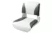 Кресло складное пластиковое с мягкими накладками, белый/угольный