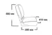 Кресло COACH JUNIOR складное мягкое двухцветное, 1040625