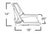 Кресло складное мягкое TRAVELER, цвет серый/черный 1061123C