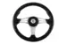 Рулевое колесо Volanti Luisi ENDURANCE обод черный, спицы серебряные д. 350 мм
