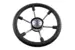 Рулевое колесо Volanti Luisi LEADER PLAST черный обод серебряные спицы д. 330 мм VN8330-01
