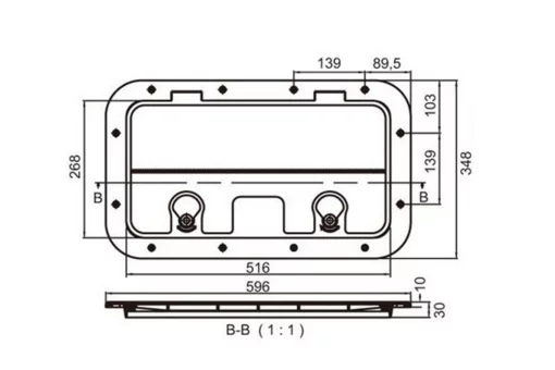 Люк смотровой 600 х 350 мм Easterner C13711