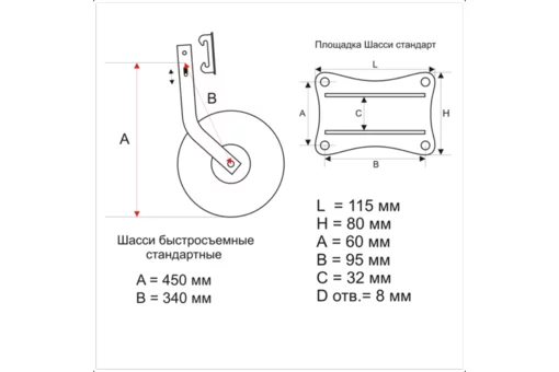 Колеса для тумбы усиленные